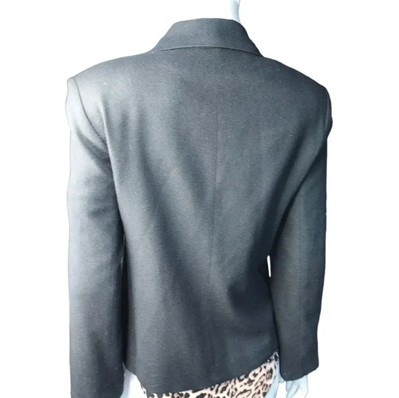 Dumas Womens Blazer 100% Pure Wool Zipper Closure Size 8 - Picture 5 of 14